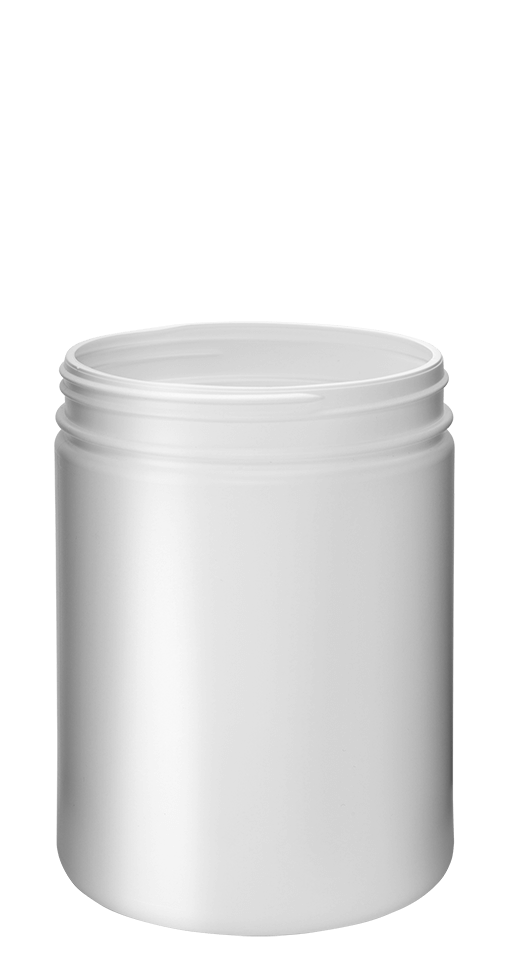 Pot cylindrique 1500ml 120CT HDPE blanc